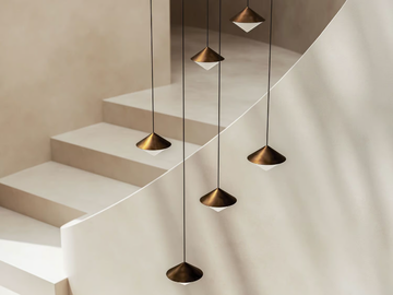 HORIZON - LED glass and iron pendant lamp by Il Fanale - view 2